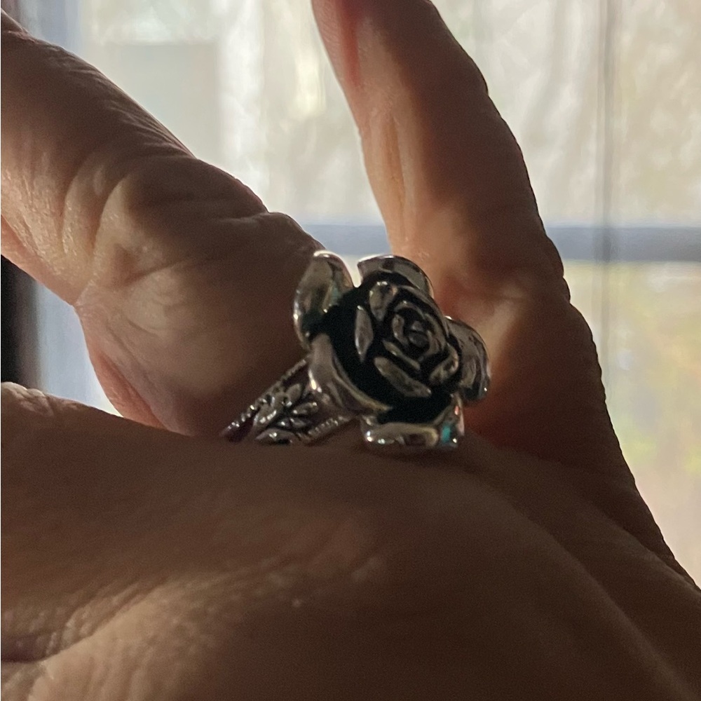 Silver Rose Ring - image 4
